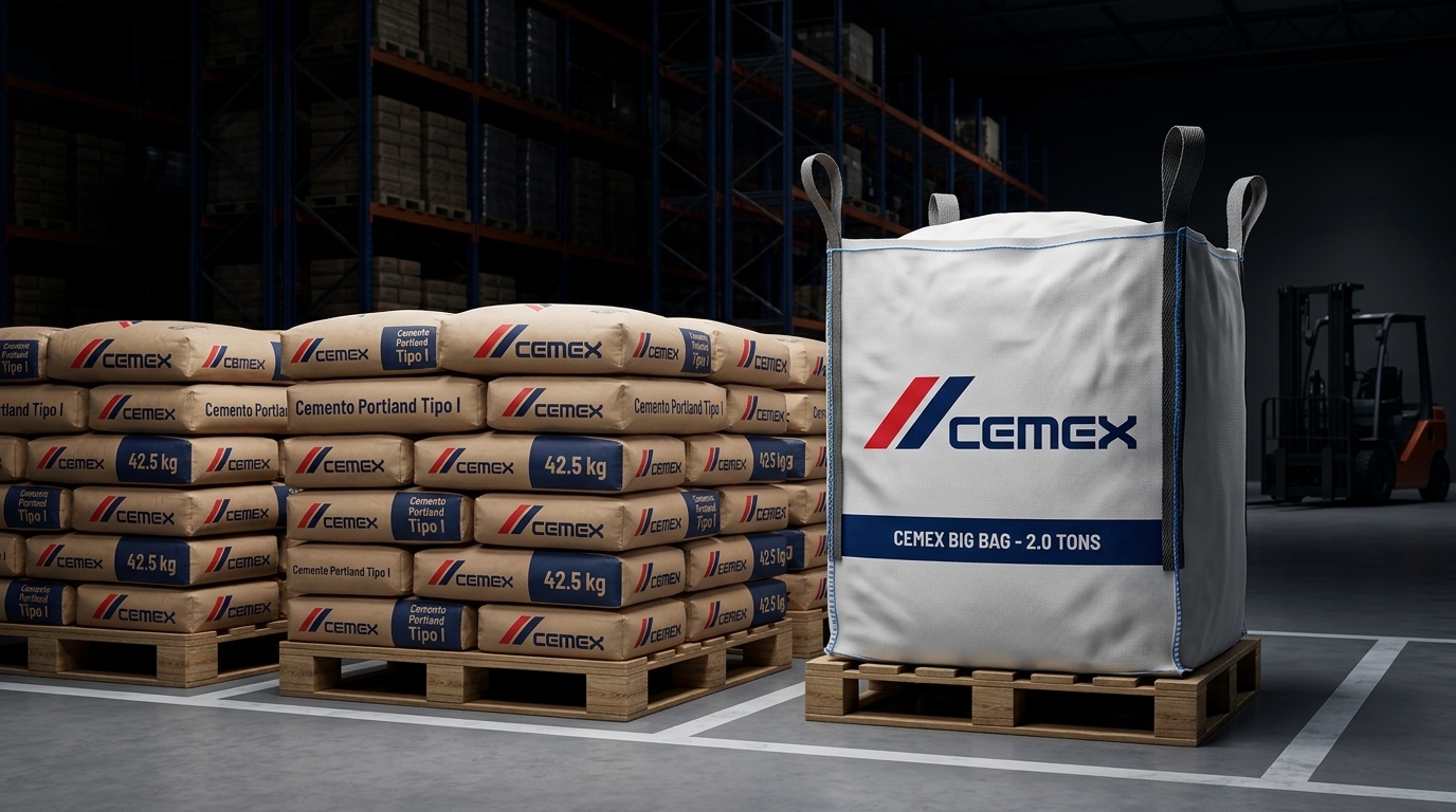 Distribución oficial CEMEX — Bolsas y Big Bags