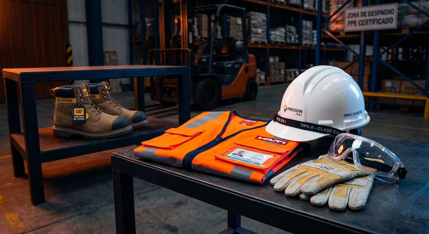 EPP Industrial — Cascos, calzado, guantes y protección